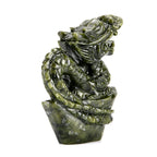 Limited Edition Handcrafted Serpentine Jade Figurine - Dragons are Considered a Symbol of Good Luck, Power, Wisdom and Protection