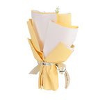 LIVMORE Handmade Knitted Flower Bouquet with 10 LED Lights (26cm) - Yellow