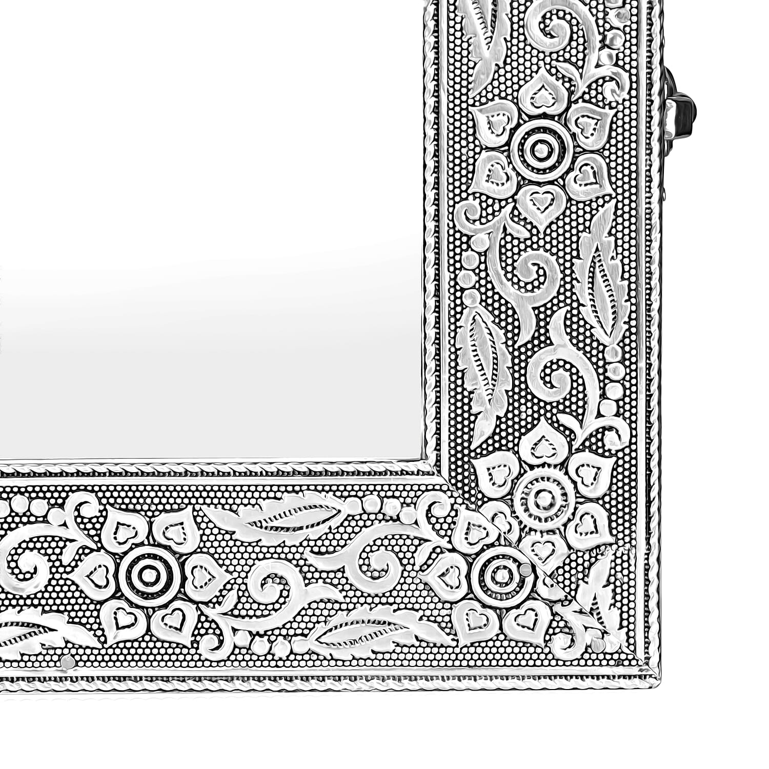 Livmore Handmade Oxidized Wall Mount Jewellery Organizer (Size 55x33x8 cm) - Maroon 8448596 6