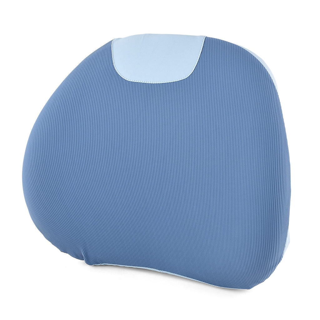 LIVMORE Orthopaedic Memory Foam Lumbar Support Cushion with Four-Season Cover (Size 40x11cm) - Blue