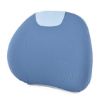 LIVMORE Orthopaedic Memory Foam Lumbar Support Cushion with Four-Season Cover (Size 40x11cm) - Blue