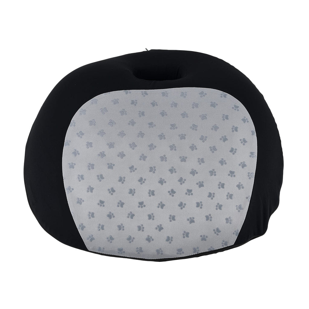 LIVMORE Orthopaedic Memory Foam Seat Cushion with Four-Season Cover (50 x 46 x15cm) - Black