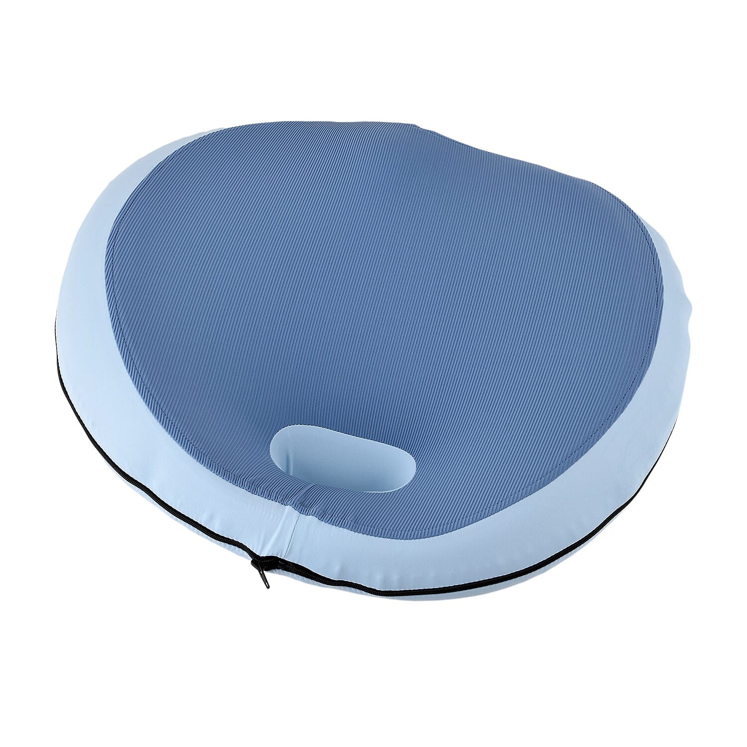 LIVMORE Orthopaedic Memory Foam Seat Cushion with Four-Season Cover (50 x 46 x15cm) - Blue &amp; Black 8504914 2