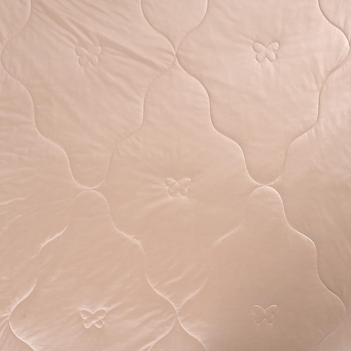 LIVMORE All Seasons Beige Cooling Mulberry Silk Blend Quilt (135X200 cm) 8322529 2