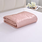 Livmore All Seasons Cooling Mulberry Silk Quilt (Double 135 x 200 cm) - Pink