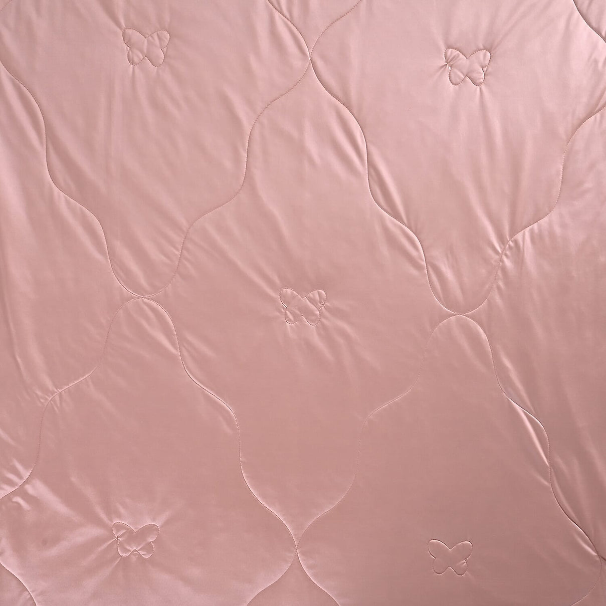LIVMORE All Seasons Pink Cooling Mulberry Silk Blend Quilt (135X200 cm) 8322531 2