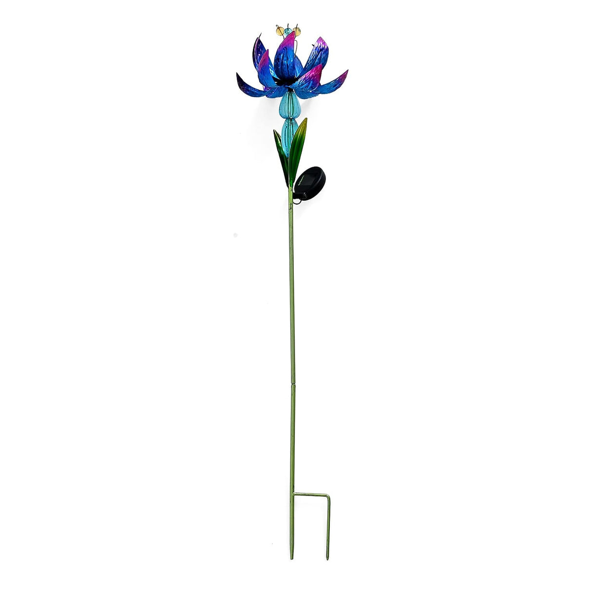 LIVMORE Solar Lotus Flower Garden Stake (96cm) - Blue 8412756 0