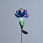 LIVMORE Solar Lotus Flower Garden Stake (96cm) - Blue