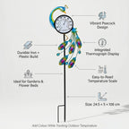 Garden Peacock Thermometer Stake (108cm) - Peacock