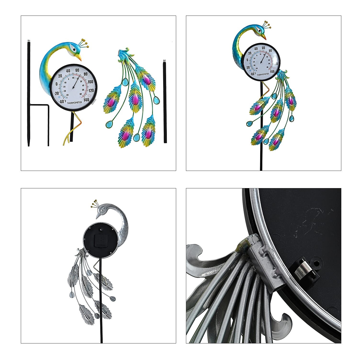 Garden Peacock Thermometer Stake (108cm) - Peacock 8412839 6