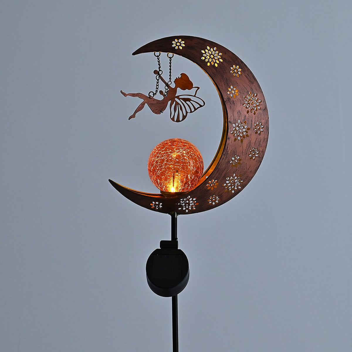 LIVMORE Solar Moon Garden Stake (91cm) - Copper V32514592 6