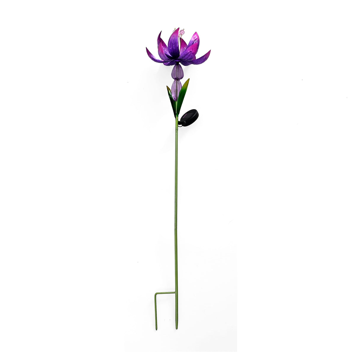 LIVMORE Solar Lotus Flower Garden Stake (96cm) - Purple V32520569 0