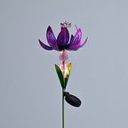 LIVMORE Solar Lotus Flower Garden Stake (96cm) - Purple