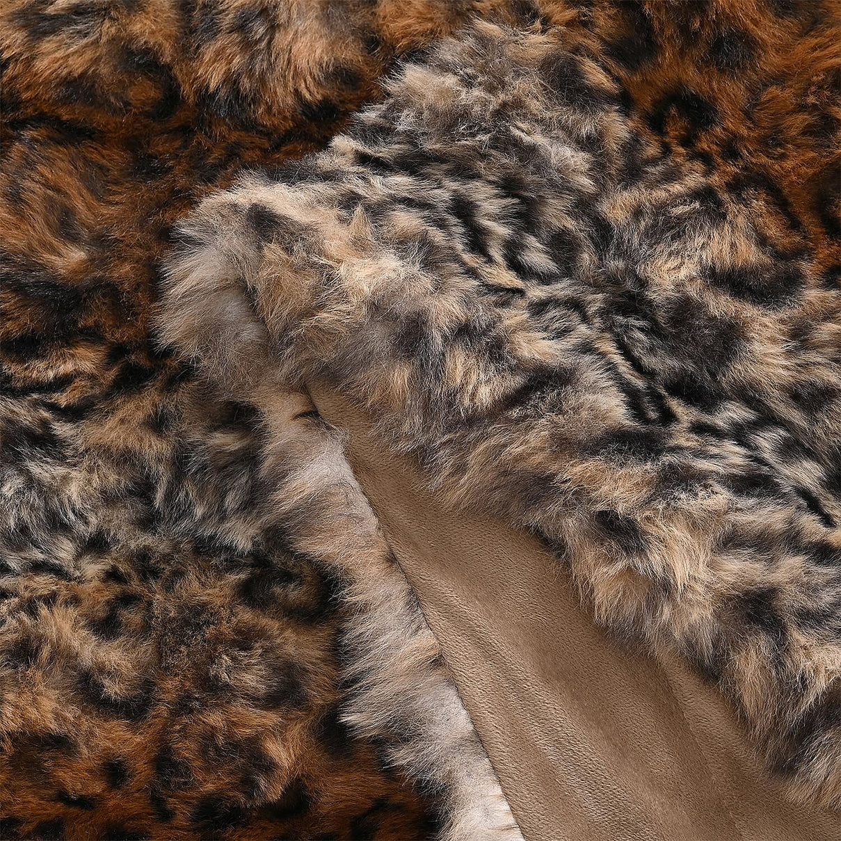 Sumptuously Super Soft Faux Rabbit Fur Double Layered Super Large Blanket 790 GSM - Brown 8206599 4