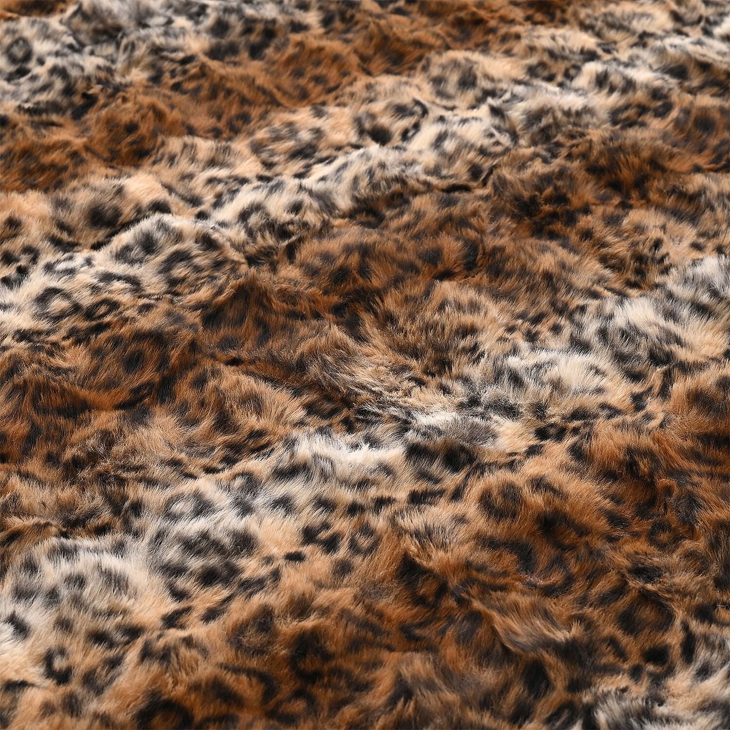 Sumptuously Super Soft Faux Rabbit Fur Double Layered Super Large Blanket 790 GSM - Brown 8206599 5