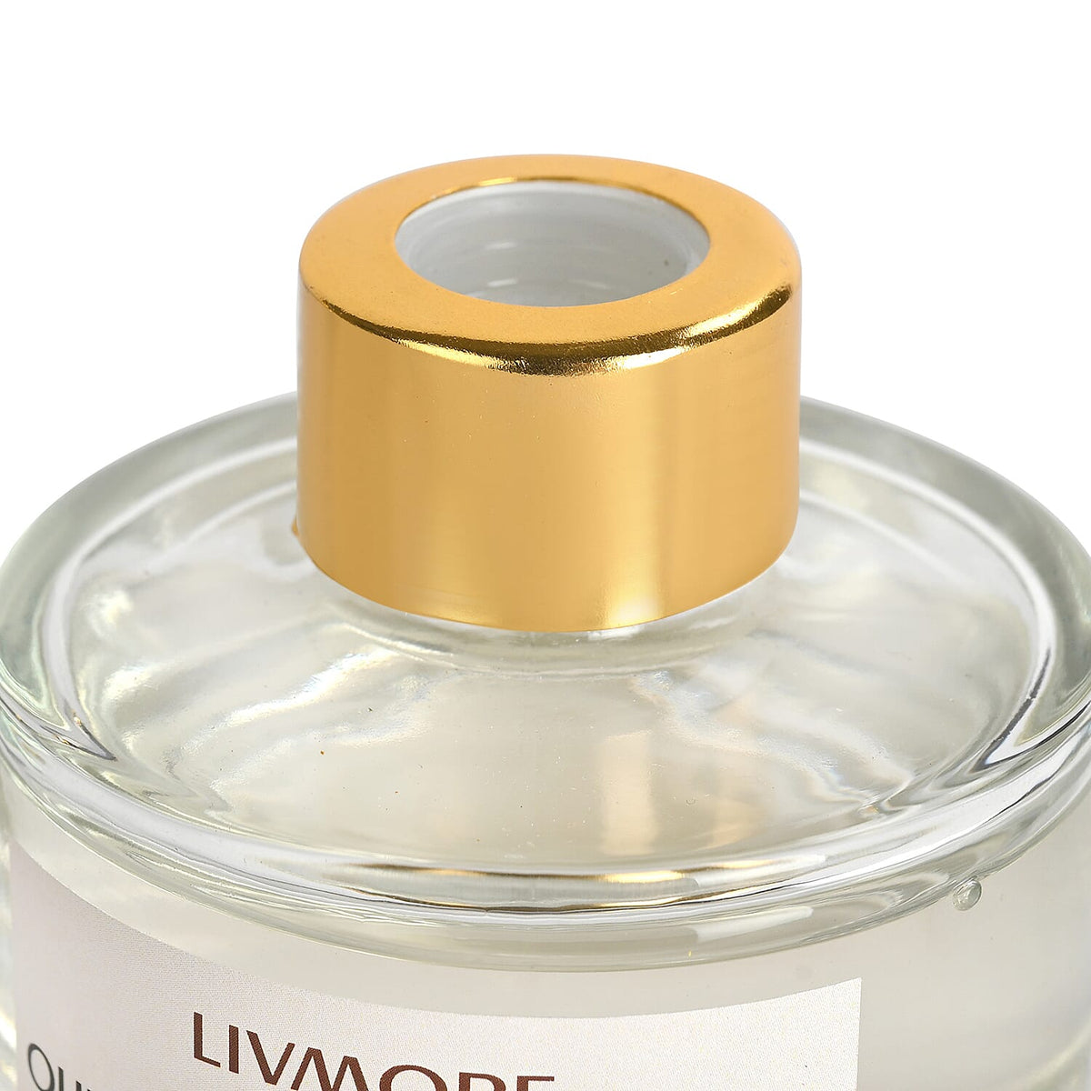Livmore Set of 2 Amber &amp; Oudh Reed Diffuser with 4 Natural Reed Sticks - 100ml 8380972 6