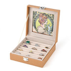 LIVMORE Patterned Jewellery Box (Size 15x15x5 cm) - Beige