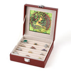 LIVMORE Patterned Jewellery Box (Size 15x15x5 cm) - Brown