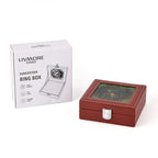 LIVMORE Patterned Jewellery Box (Size 15x15x5 cm) - Brown