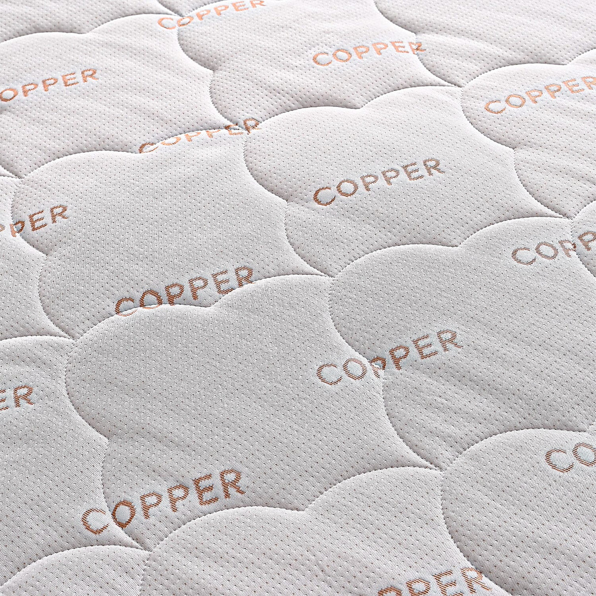 Quilted Copper Infused Waterproof Mattress Protector - 220gsm Jacquard Top &amp; Anti bac Protection (Size King) - White 8286463 4