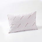 LIVMORE Copper Infused Jacquard Pillowcase 220 gsm (Single Pack, Size 75 x 50 cm) - White