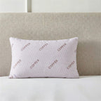 LIVMORE Copper Infused Jacquard Pillowcase 220 gsm (Single Pack, Size 75 x 50 cm) - White