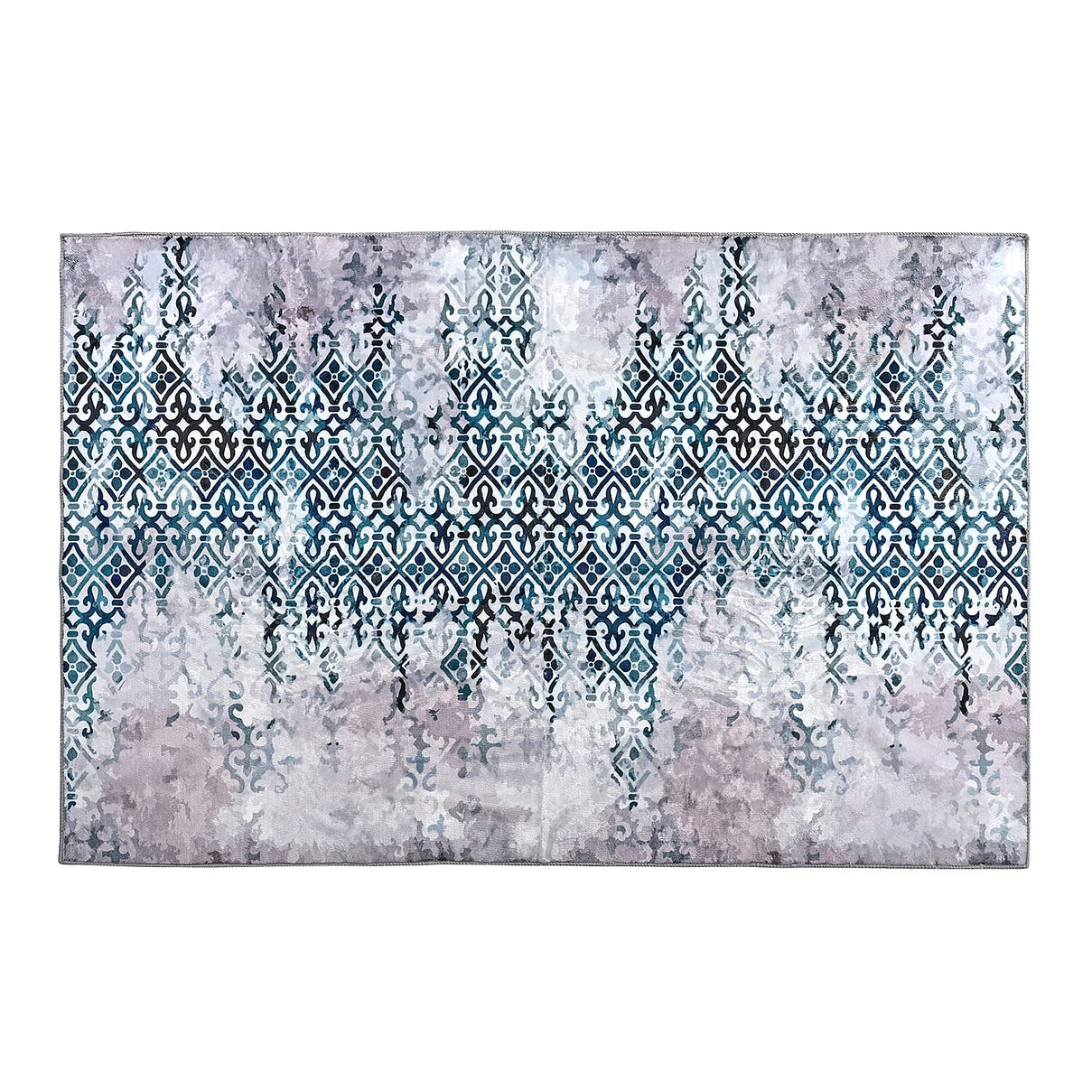 LIVMORE Vibrant Abstract Pattern Rug (Size 120x180 cm) - Blue V32353367 0