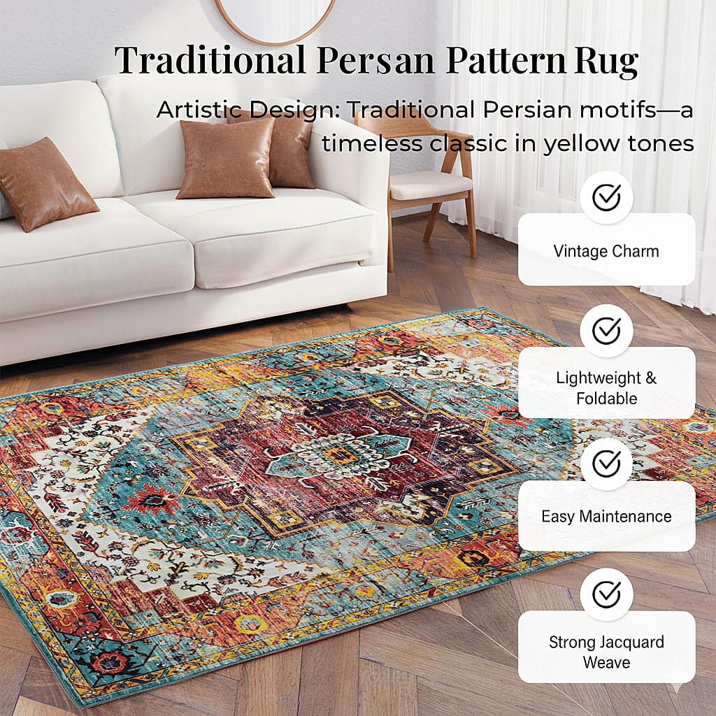 LIVMORE Traditional Medallion Pattern (Size 120x180 cm) - Red