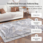 LIVMORE Traditional Medallion Pattern (Size 120x180 cm) - Red