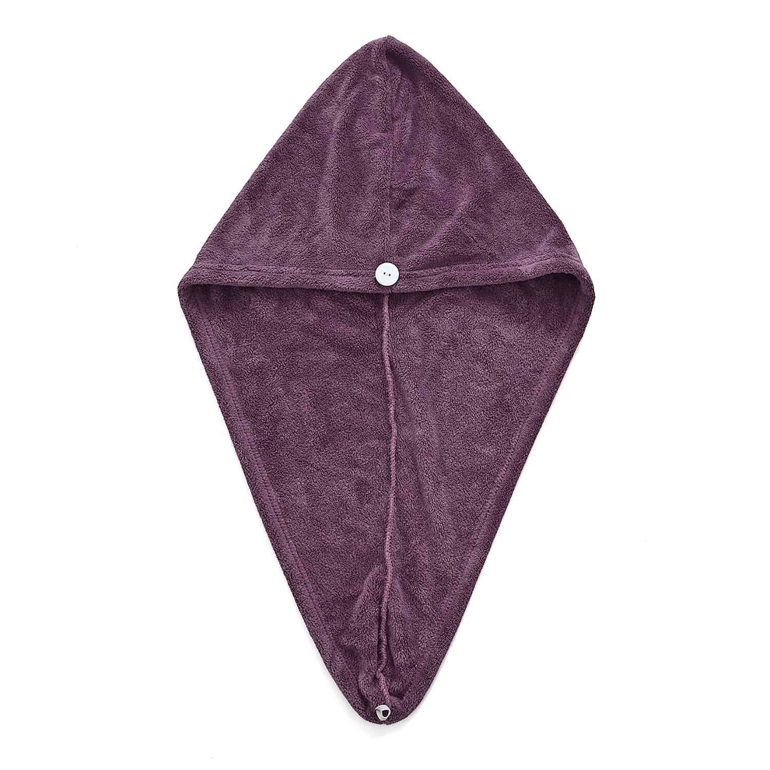 LIVMORE 2-Piece Wearable Bath Towel with Pocket &amp; Matching Hair Towel Wrap (140 x 82cm) - Purple 8375769 5