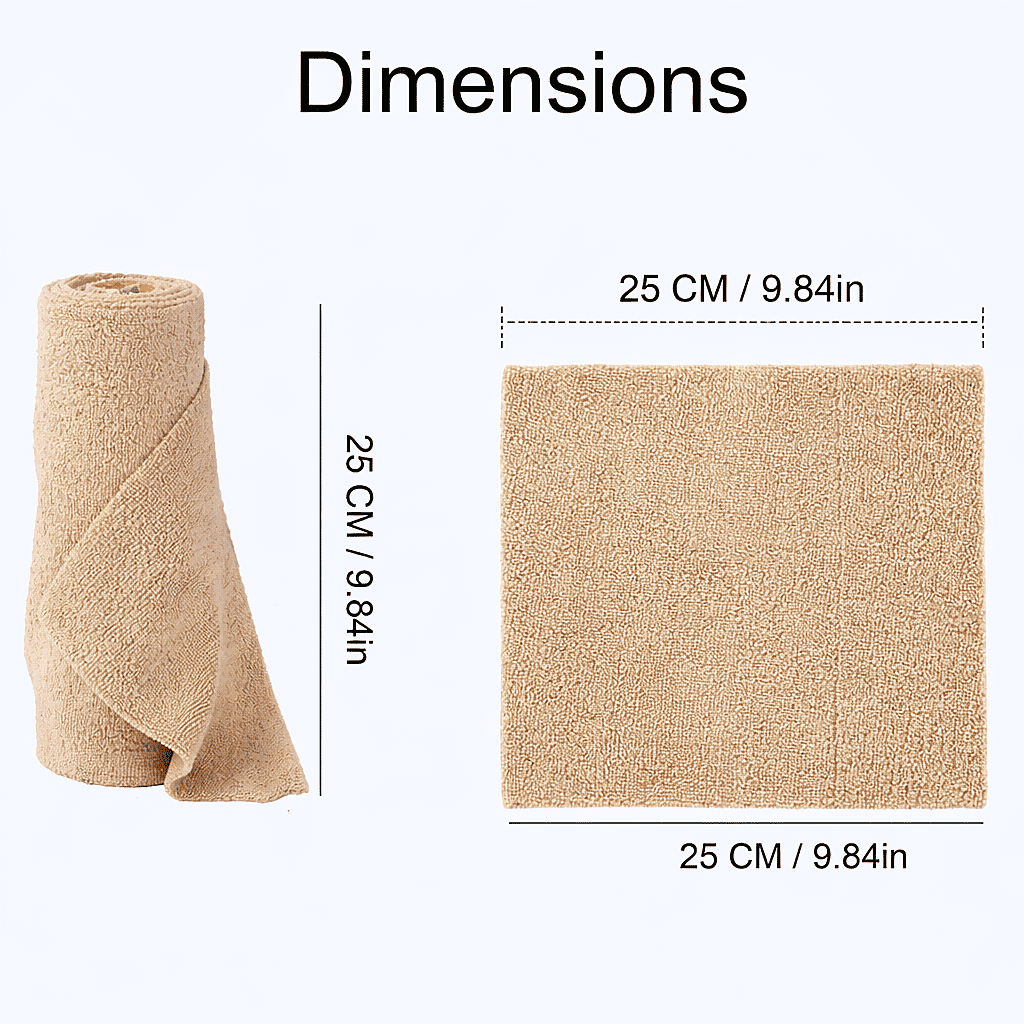 Livmore Microfibre Cleaning Towel Roll - 30 Pulls (25 x 25cm) - Beige 8516161 4