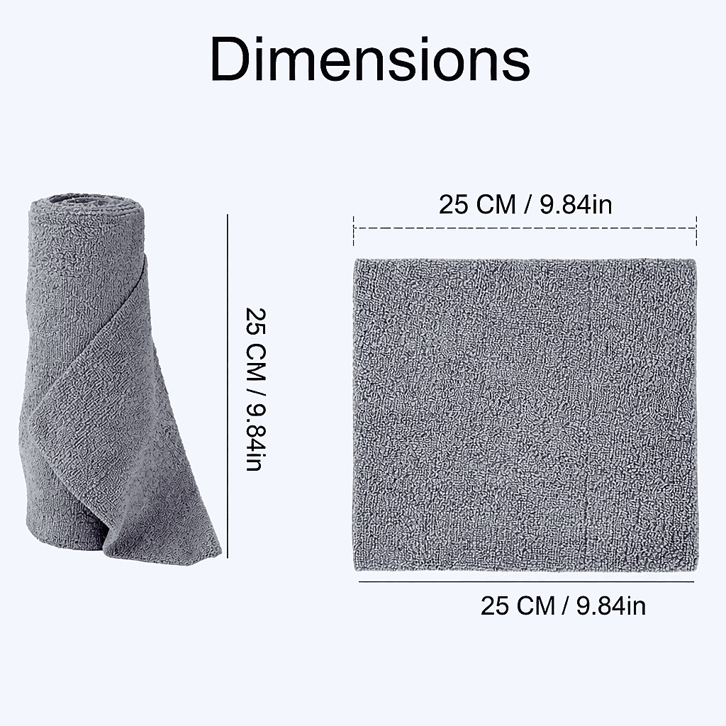 Livmore Microfibre Cleaning Towel Roll - 30 Pulls (25 x 25cm) - Slate Grey V32518308 4