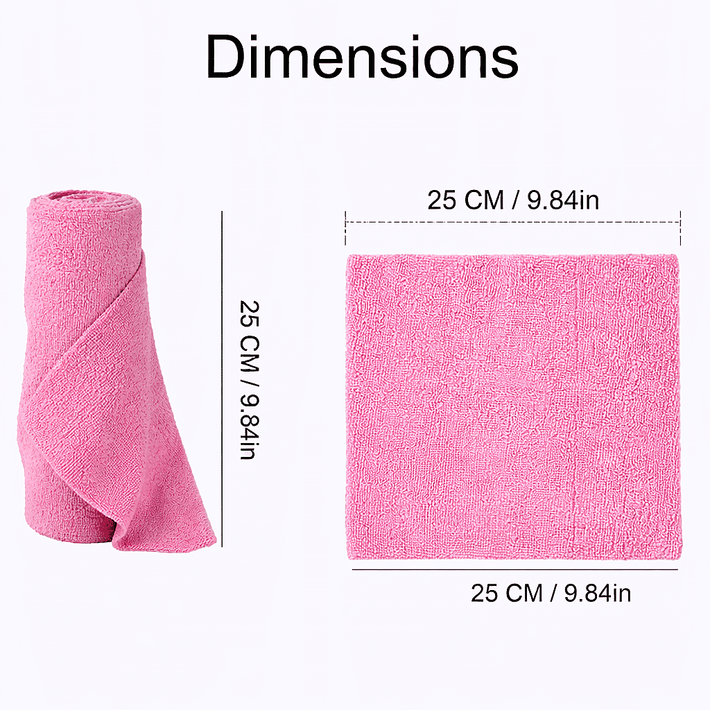 Livmore Microfibre Cloth Roll - 30 Pulls (25 x 25cm) - Pink V32581151 5