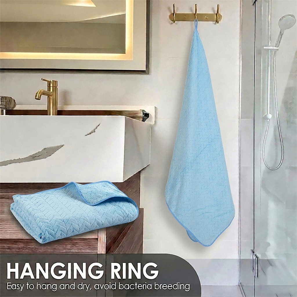 Livmore Woven Micro Towel (70 x140 cm) - Light Blue