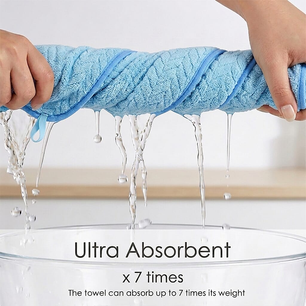Livmore Woven Micro Towel (70 x140 cm) - Light Blue