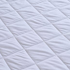 LIVMORE Premium Quilted Tencel 100% Waterproof Mattress Protector (150 x 200cm) King Size - White