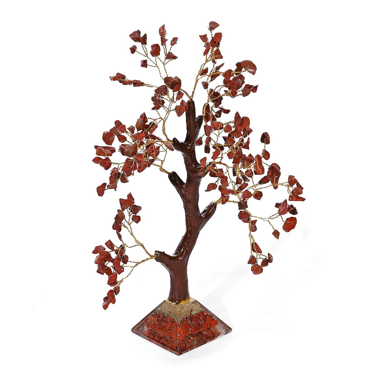 LIVMORE Red Jasper Gemstone Tree with Orgone Base (23 cm) 8242348 3