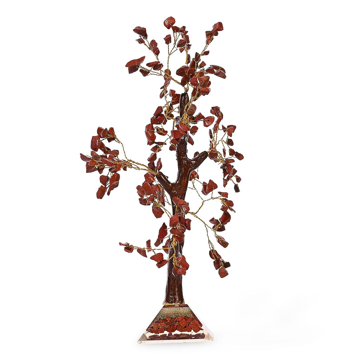 LIVMORE Red Jasper Gemstone Tree with Orgone Base (23 cm) 8242348 4