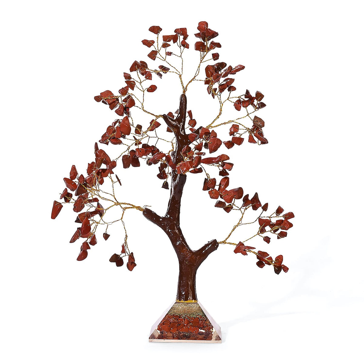 LIVMORE Red Jasper Gemstone Tree with Orgone Base (23 cm) 8242348 5