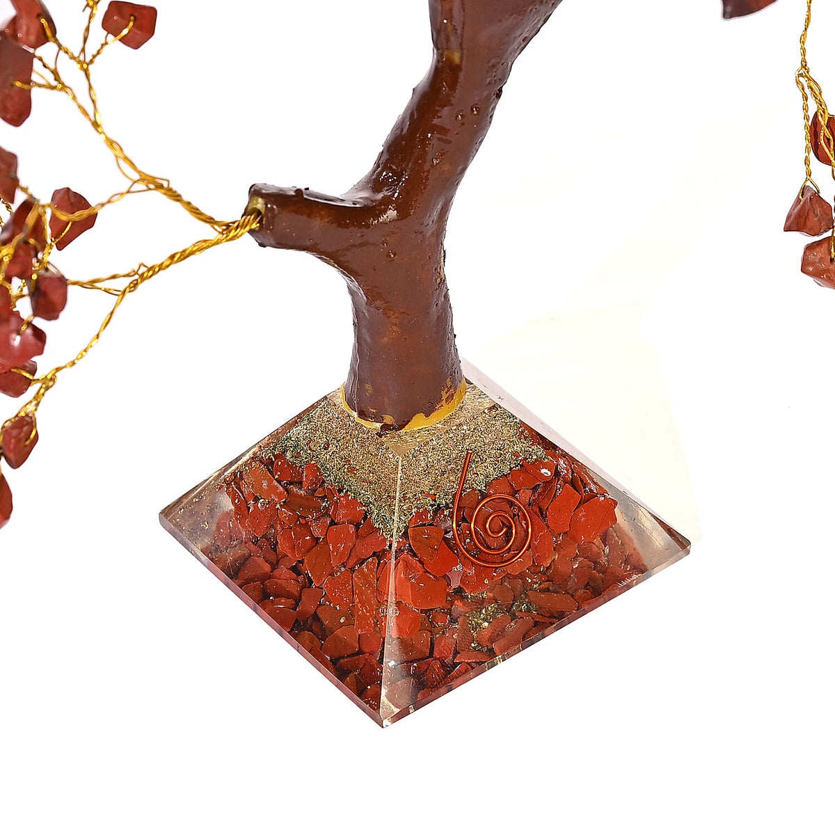 LIVMORE Red Jasper Gemstone Tree with Orgone Base (23 cm) 8242348 6