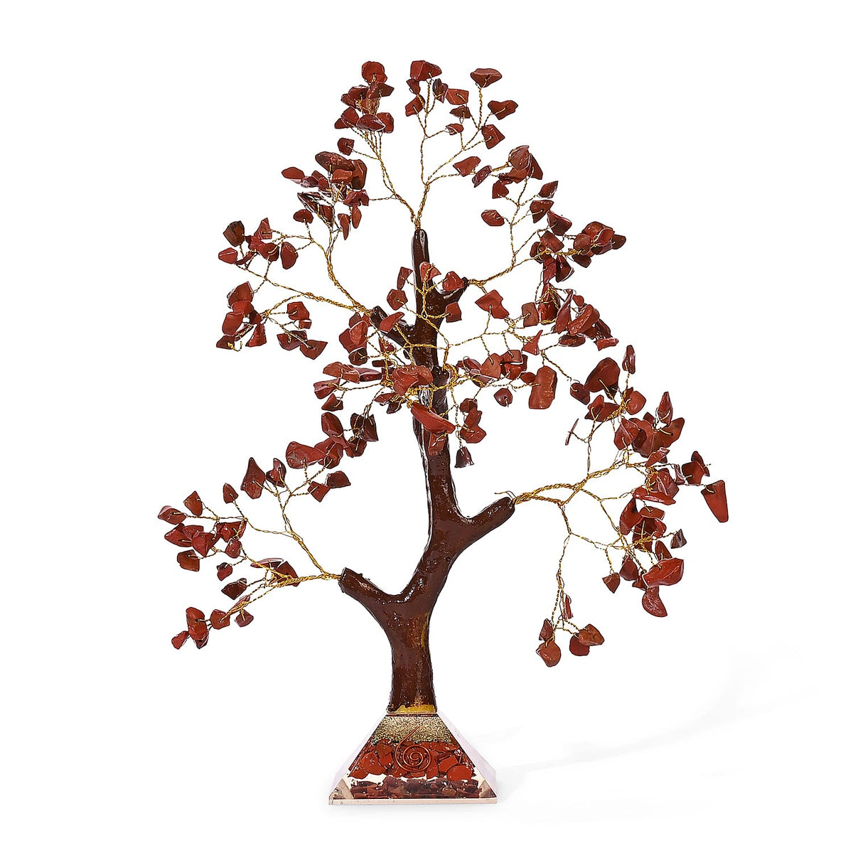 LIVMORE Red Jasper Gemstone Tree with Orgone Base (23 cm) 8242348 7