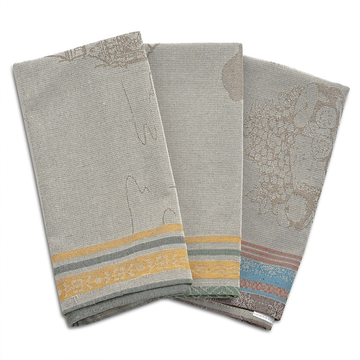 LIVMORE Set of 3 Jacquard Kitchen Towels (Size 70 x 50 cm) 8202975 7