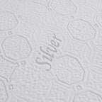 LIVMORE Silver-Infused Jacquard Waterproof Mattress Protector (Double, 190 x 135cm) - White