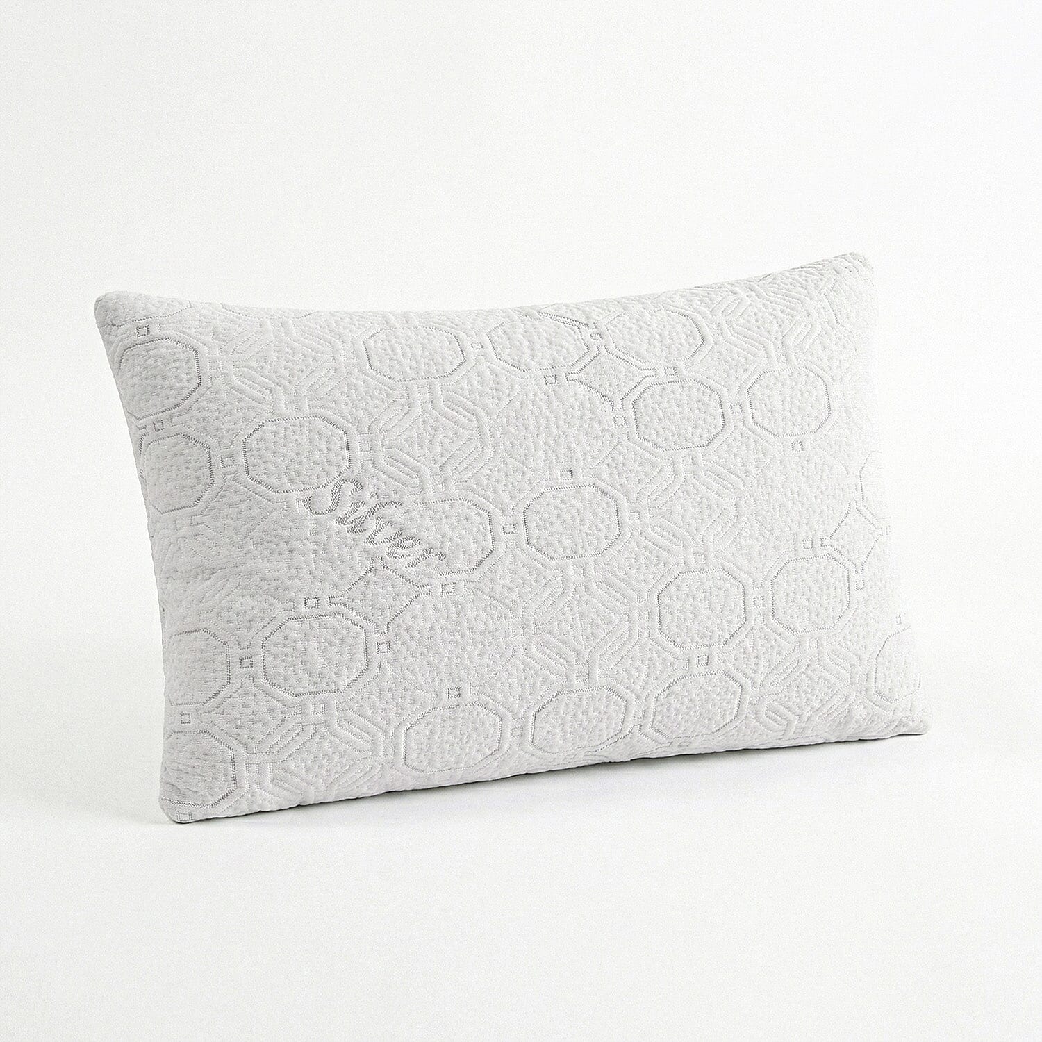 LIVMORE Silver-Infused Jacquard Waterproof Pillow Protector (50 x 75cm) - White 8322493 0