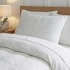 LIVMORE Silver-Infused Jacquard Waterproof Pillow Protector (50 x 75cm) - White