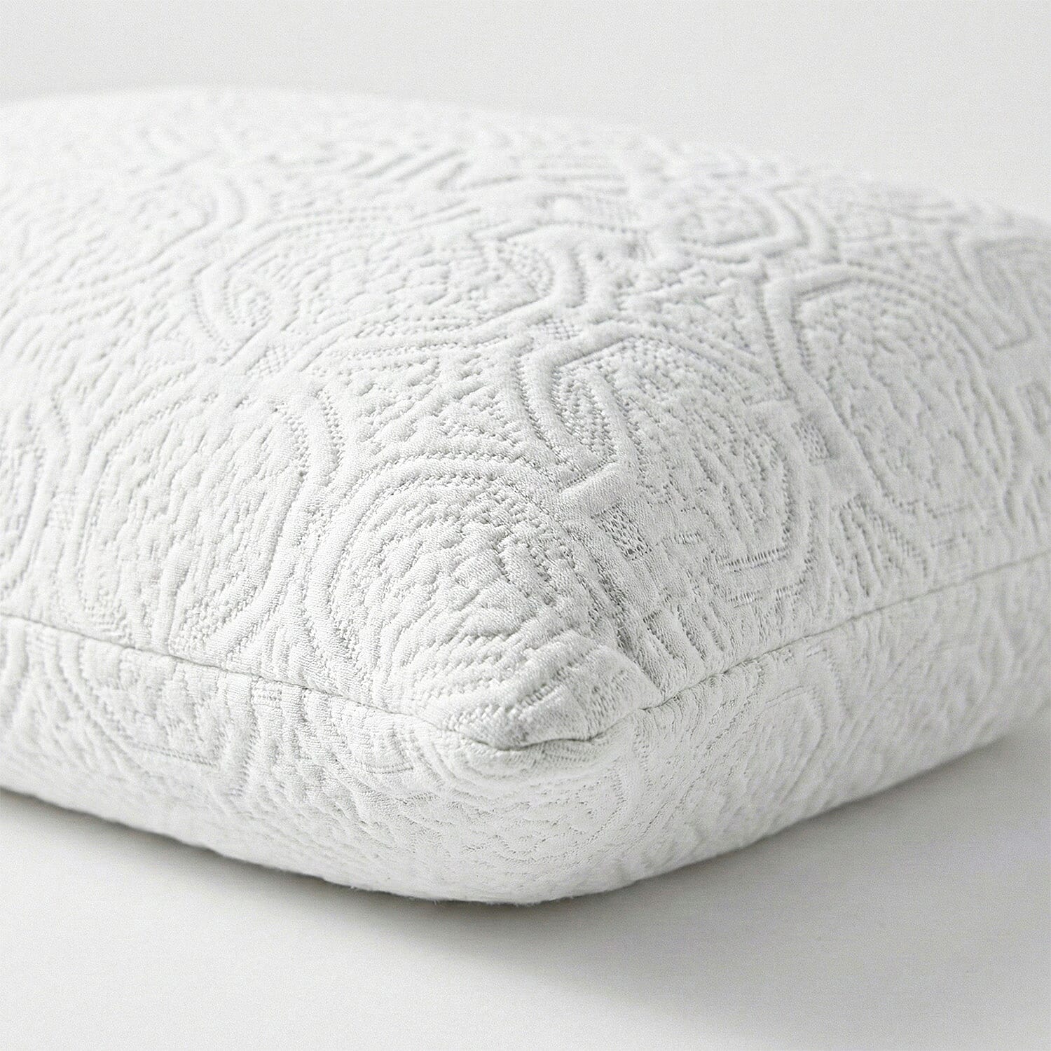 LIVMORE Silver-Infused Jacquard Waterproof Pillow Protector (50 x 75cm) - White 8322493 3