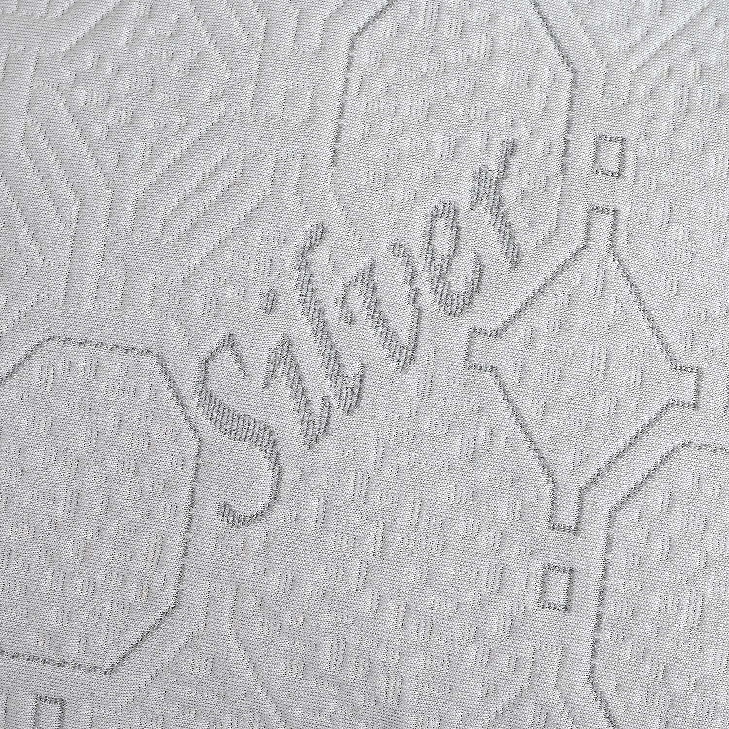 LIVMORE Silver-Infused Jacquard Waterproof Pillow Protector (50 x 75cm) - White 8322493 5