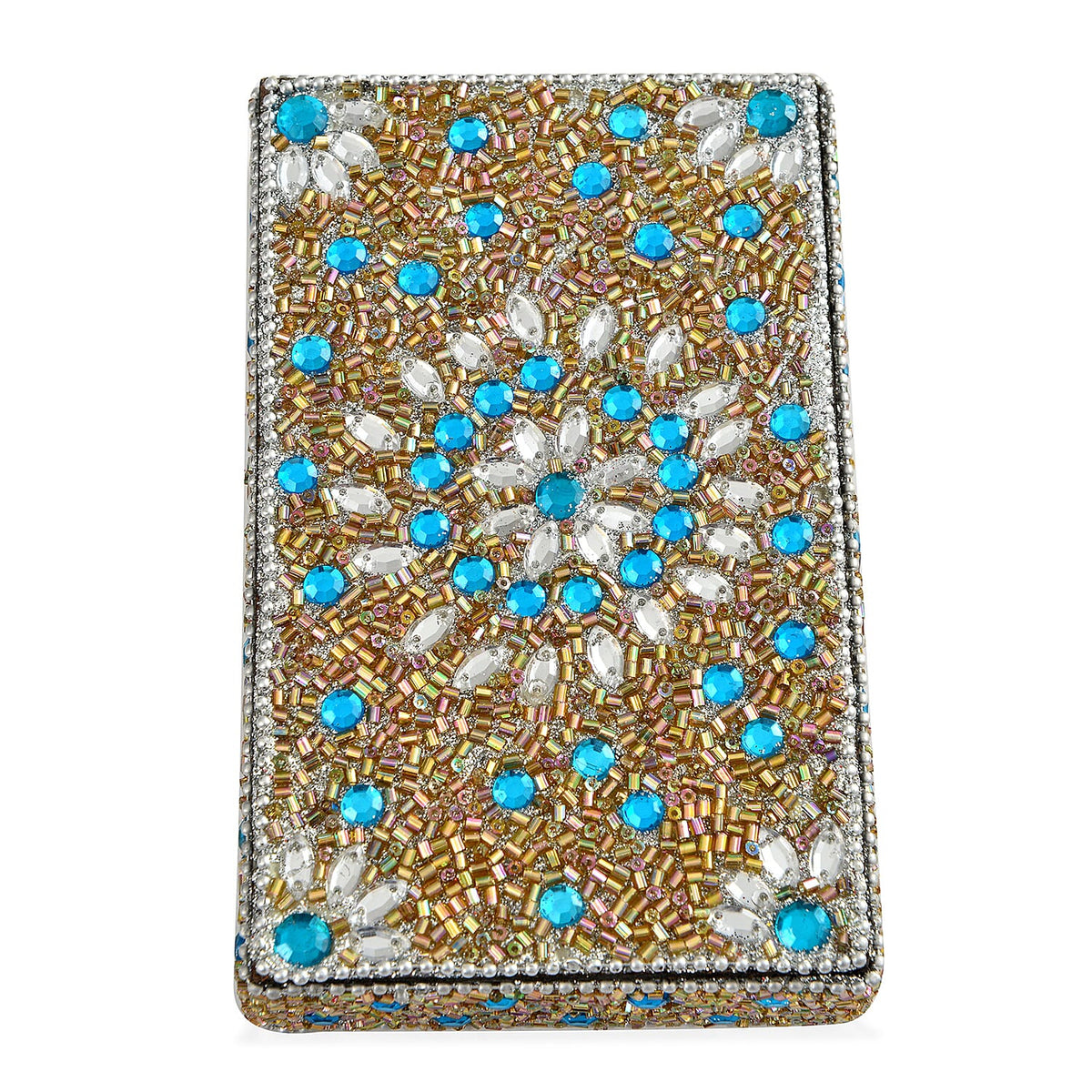 LIVMORE Elegant 7-Piece Beaded Stationery Set - 1 Beaded Box, 1 Diary, 5 Beaded Pens 8240813 10