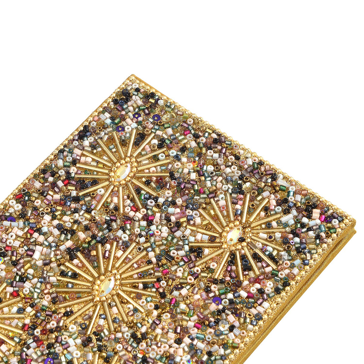 LIVMORE Elegant 7-Piece Beaded Stationery Set - 1 Beaded Box, 1 Diary, 5 Beaded Pens 8240812 8