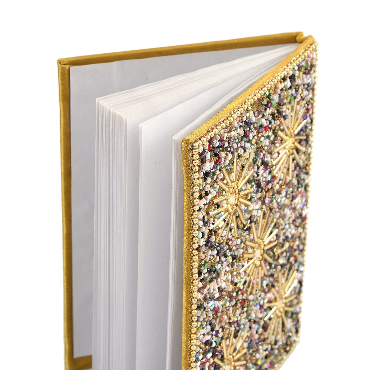 LIVMORE Elegant 7-Piece Beaded Stationery Set - 1 Beaded Box, 1 Diary, 5 Beaded Pens 8240812 9